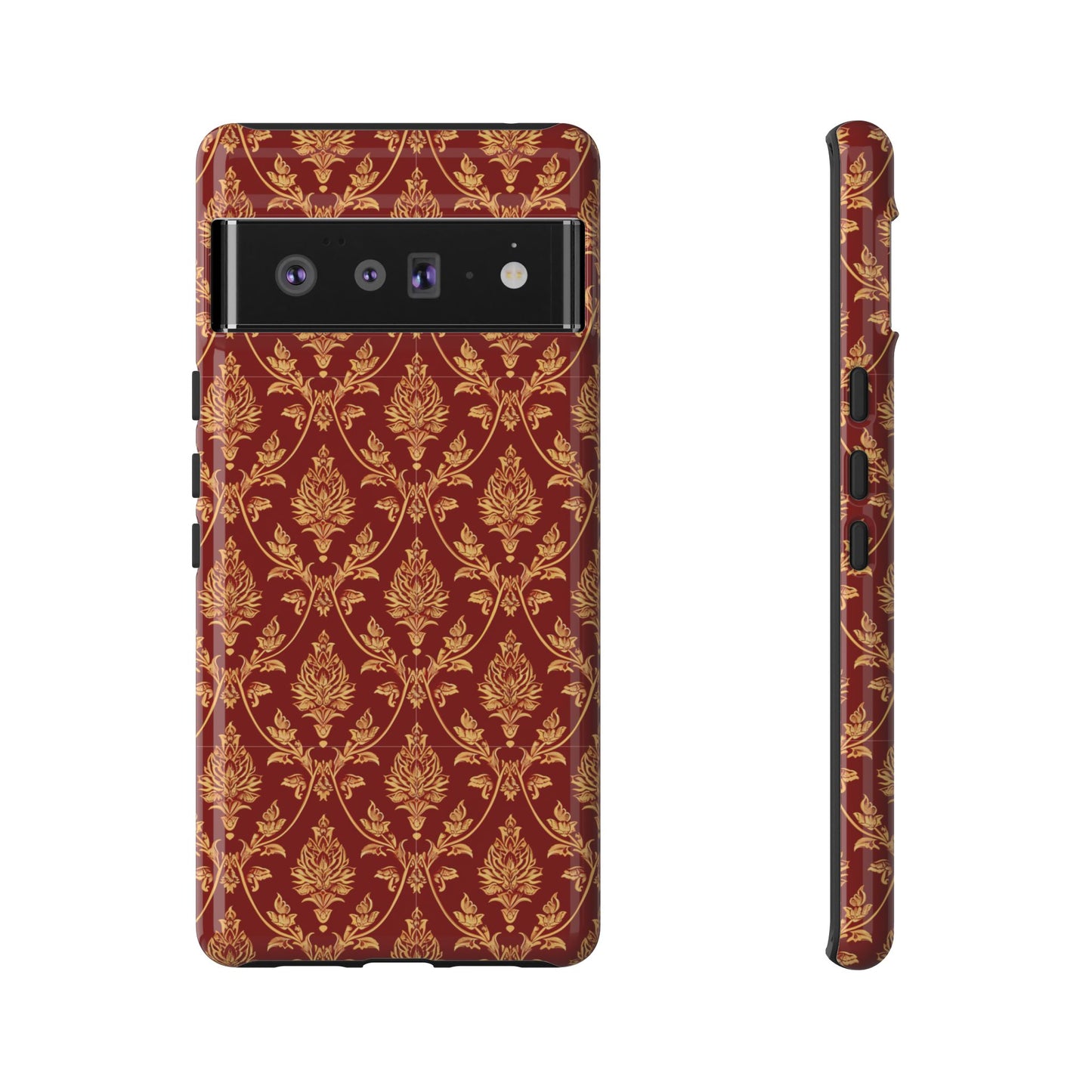 Thai traditional yellow on red patterns for Pixel