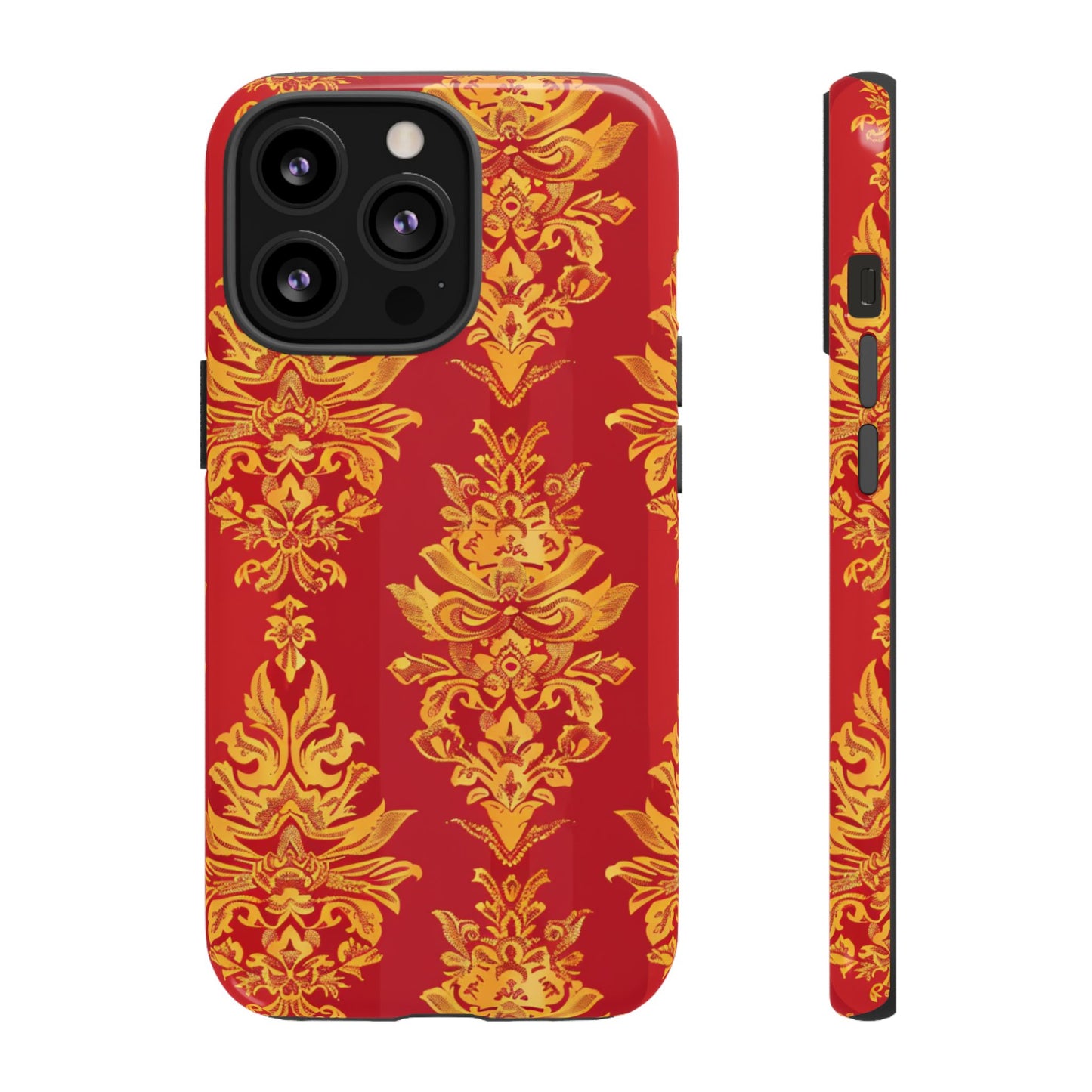 Gold on red Thailand traditional motif for Iphone