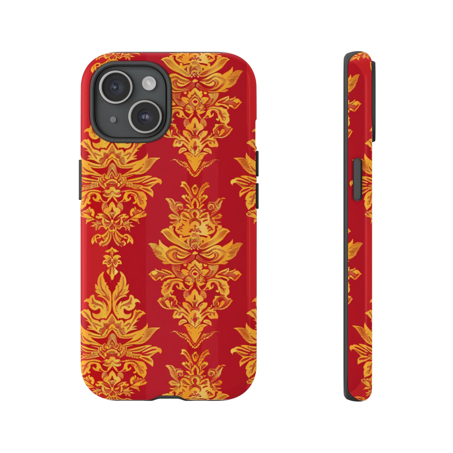Gold on red Thailand traditional motif for Iphone