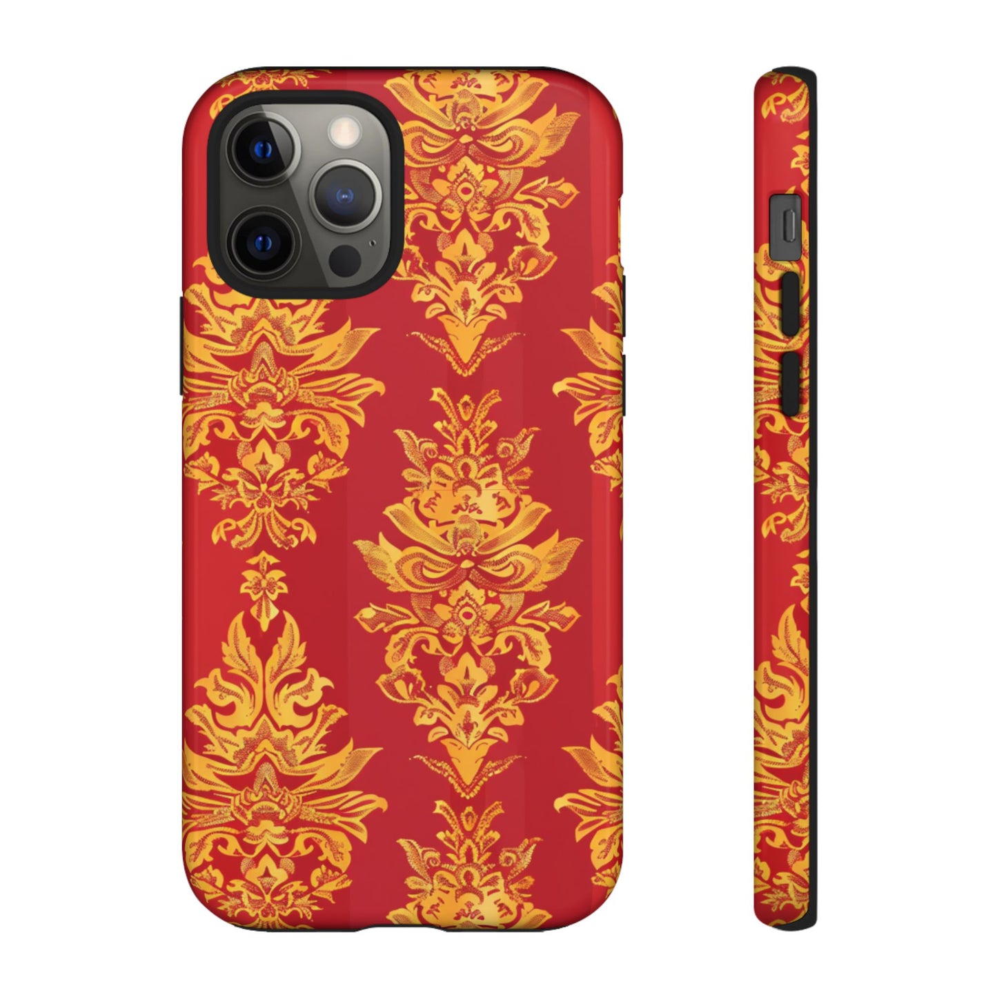 Gold on red Thailand traditional motif for Iphone
