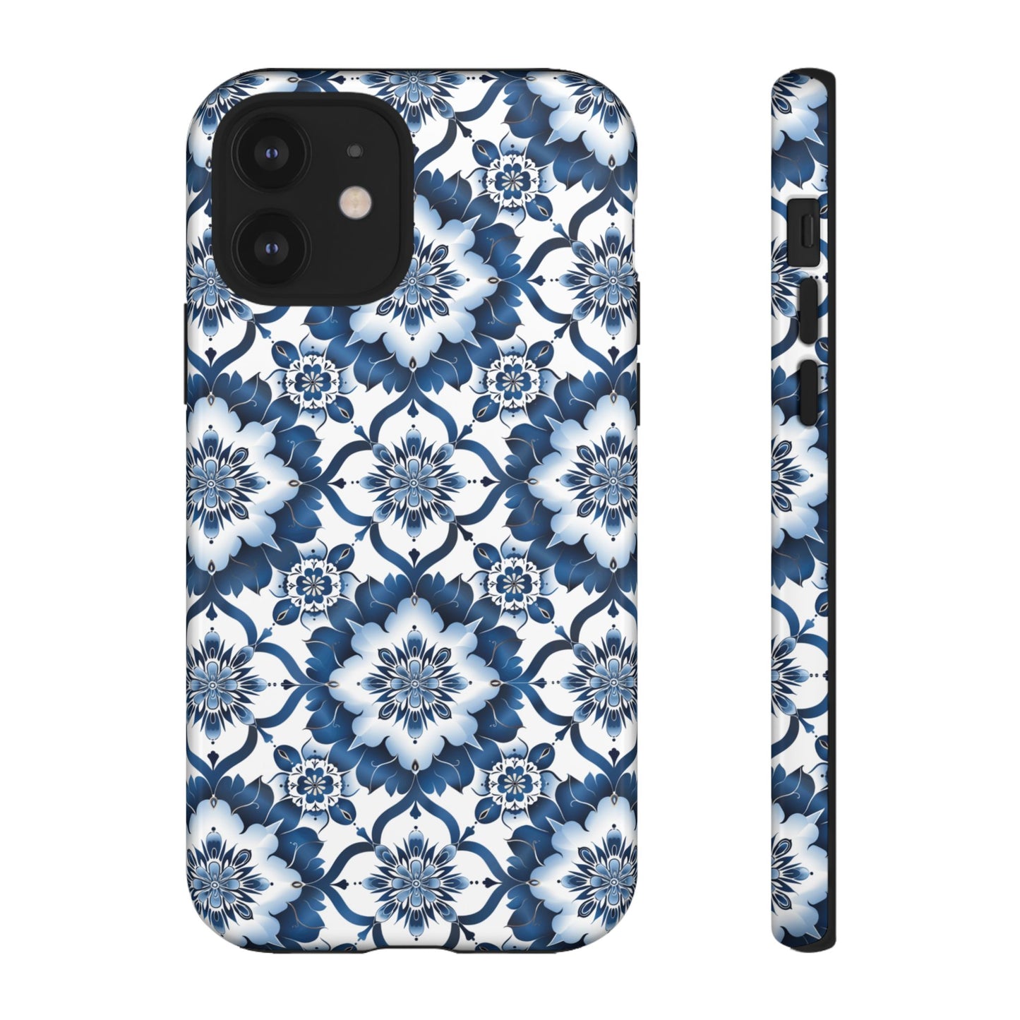 Blue on white Thai patterns Iphone