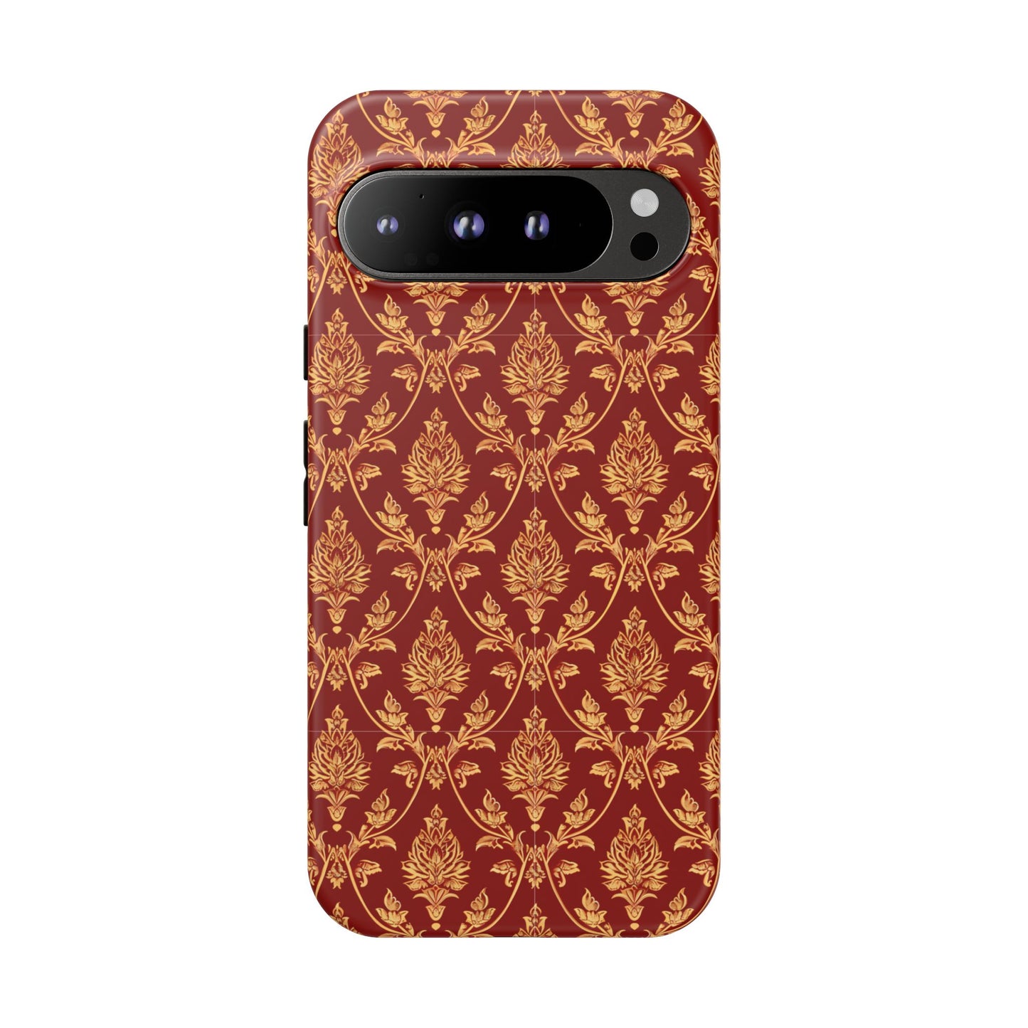 Thai traditional yellow on red patterns for Pixel