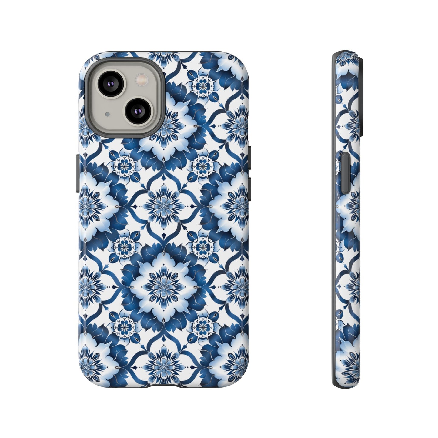 Blue on white Thai patterns Iphone