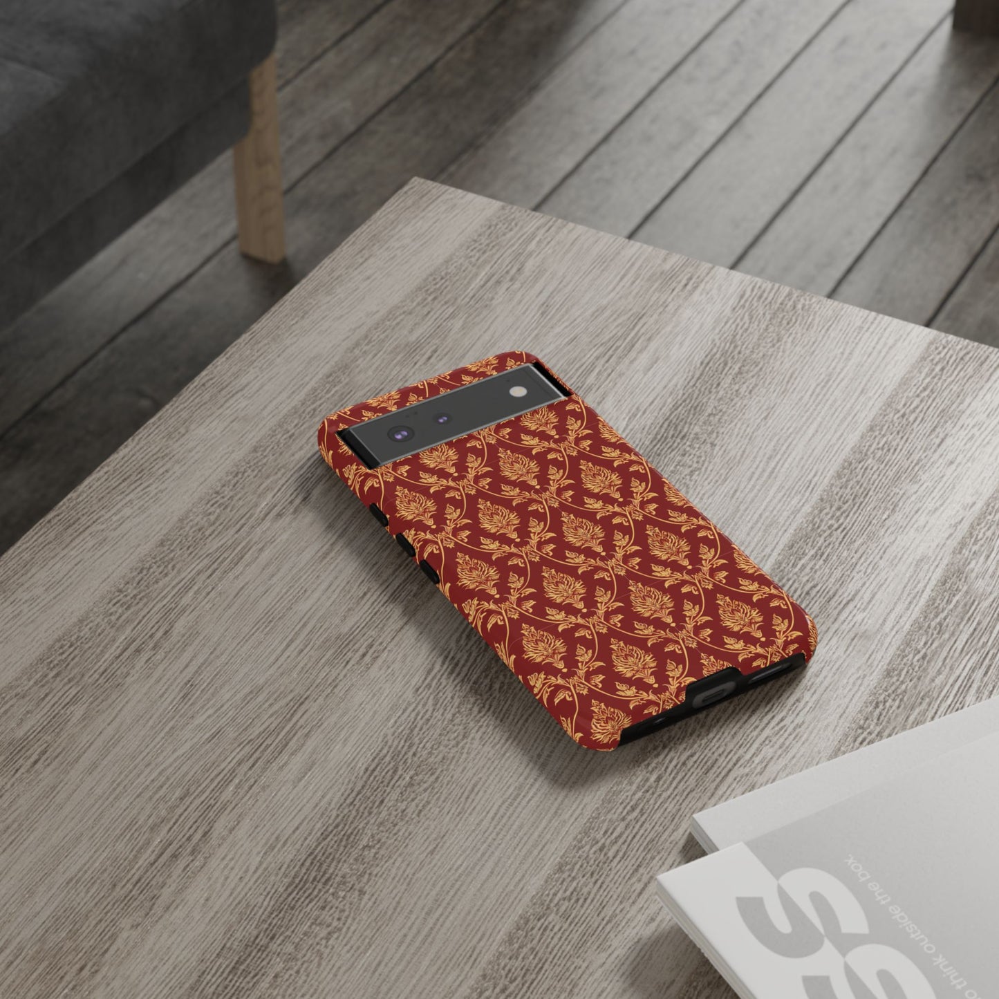 Thai traditional yellow on red patterns for Pixel