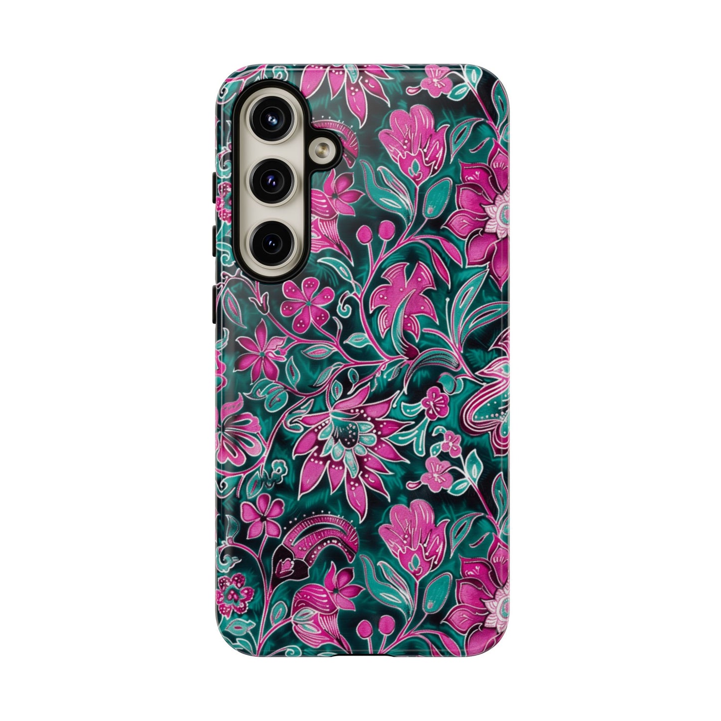 Pink flower on dark background for Galaxy