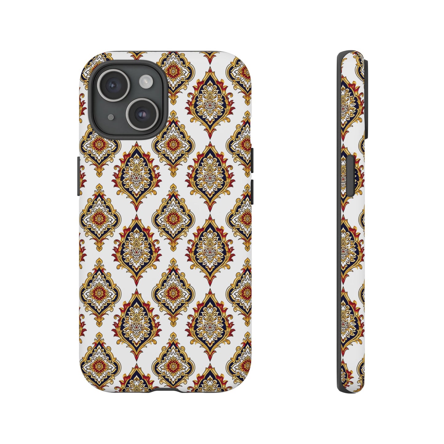 Traditonal green on white motif IPhone