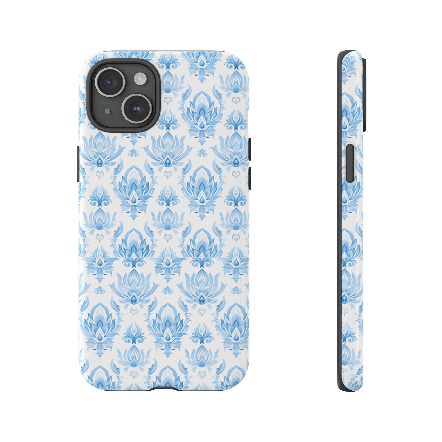 Traditional Thai motif Light blue on white for Iphone