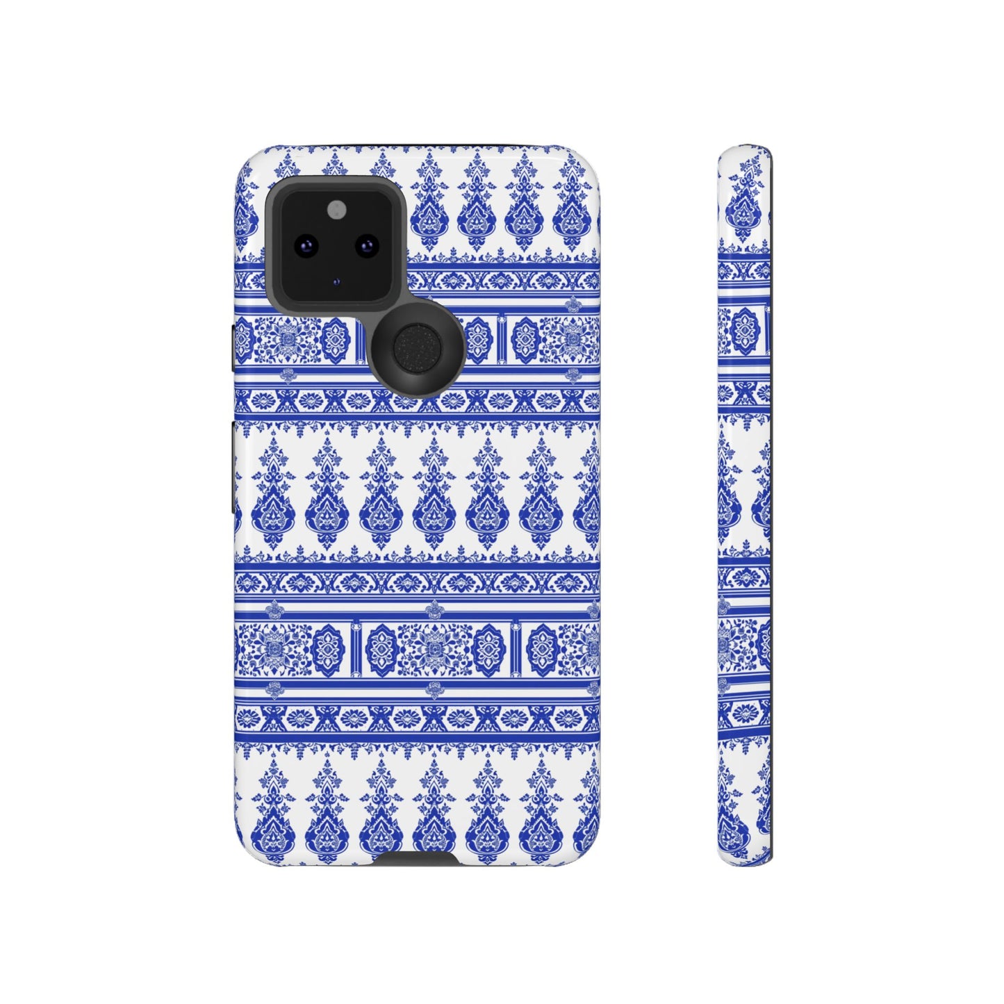 Thailand traditonal pattern Blue and white for Pixel