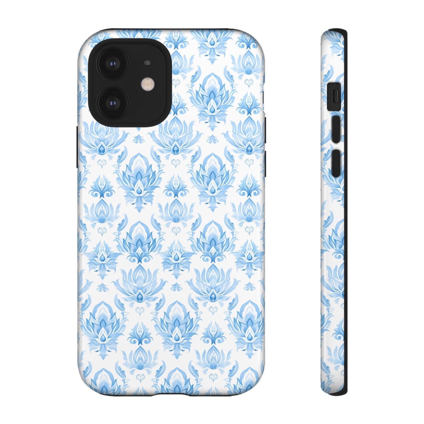 Traditional Thai motif Light blue on white for Iphone