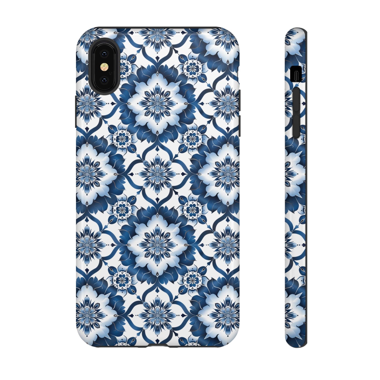 Blue on white Thai patterns Iphone