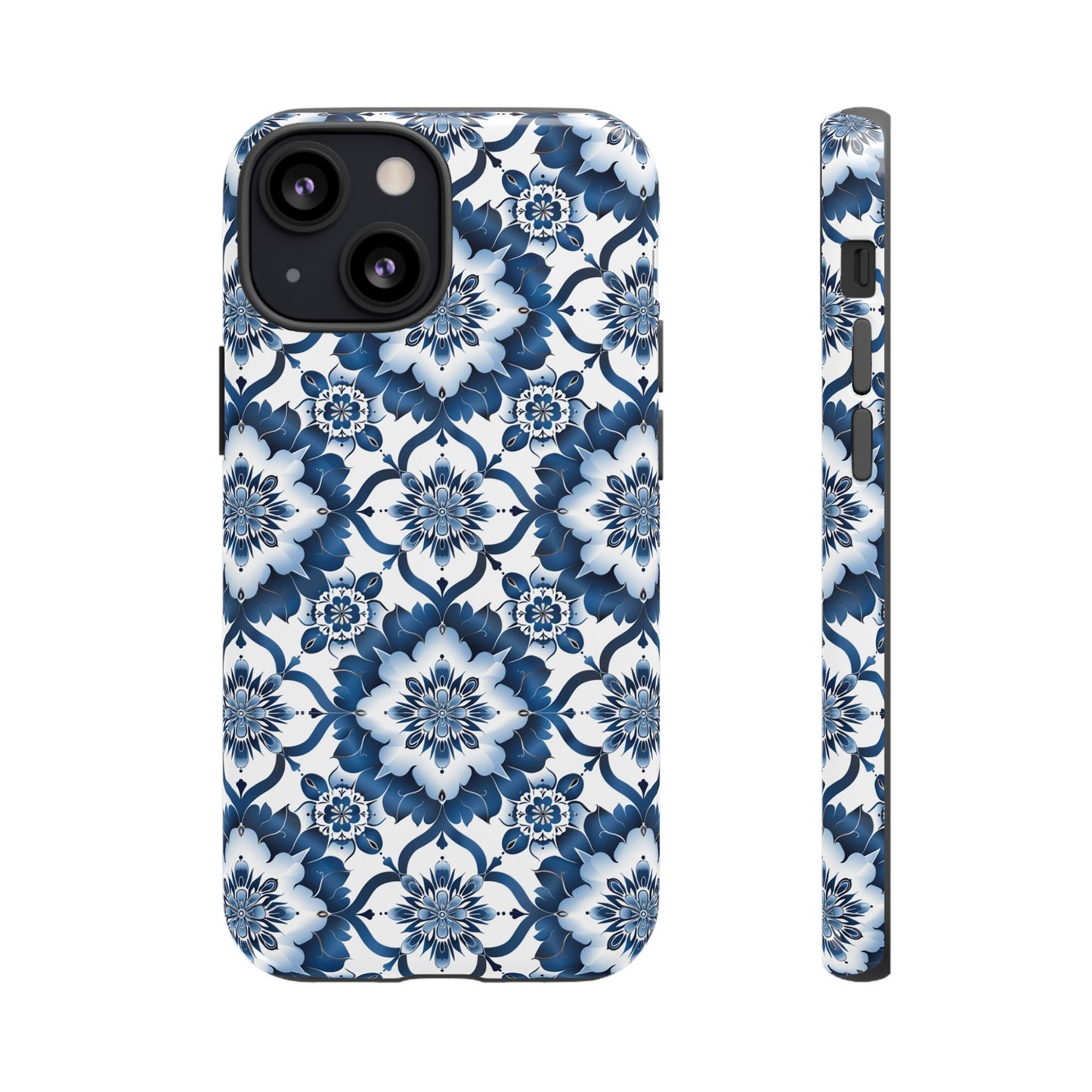 Blue on white Thai patterns Iphone