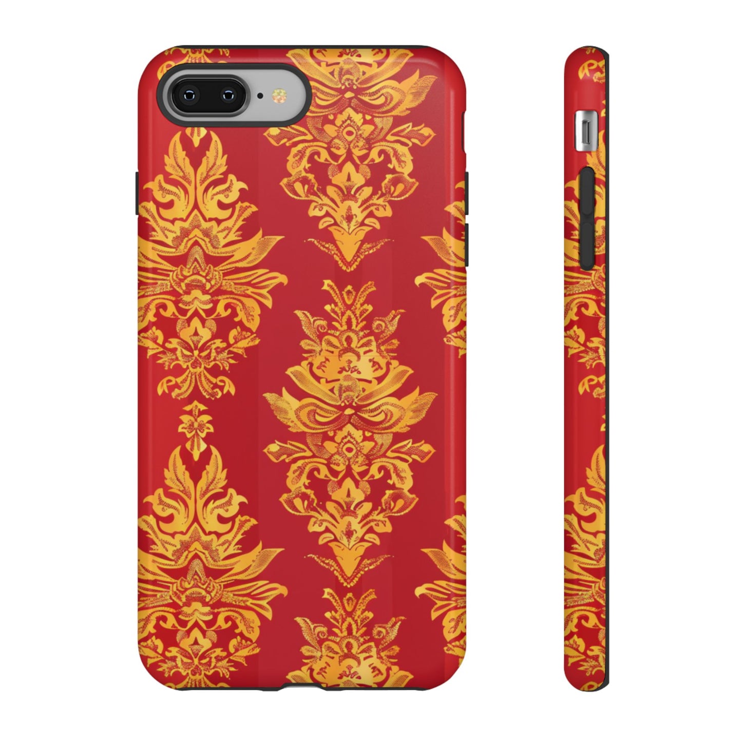 Gold on red Thailand traditional motif for Iphone