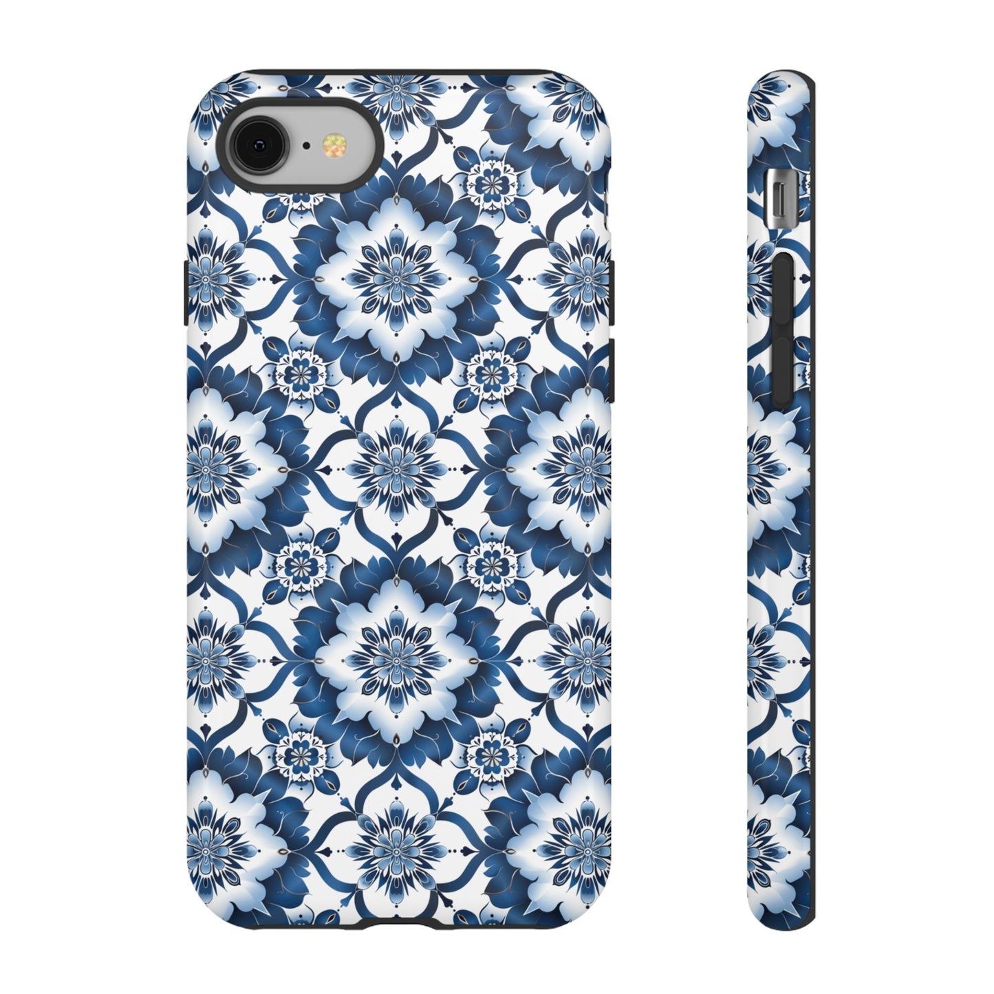 Blue on white Thai patterns Iphone