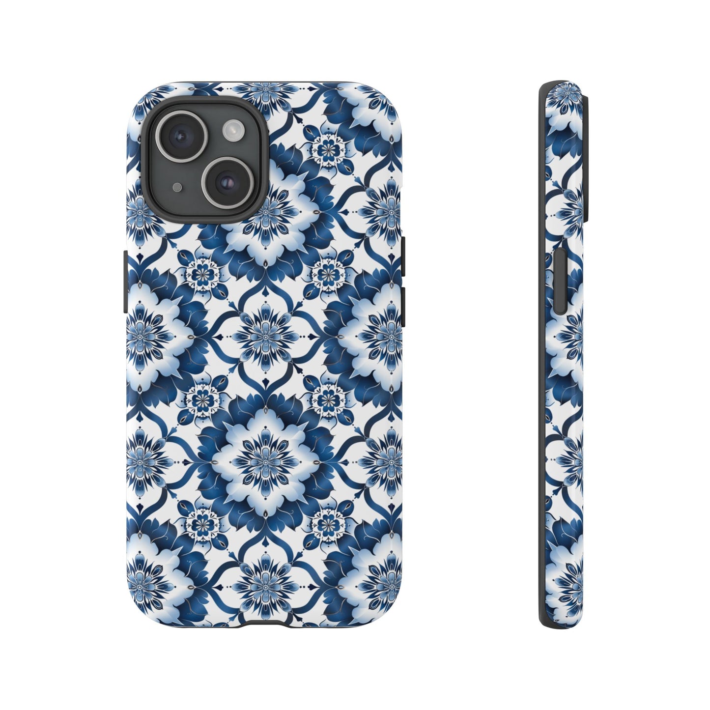 Blue on white Thai patterns Iphone