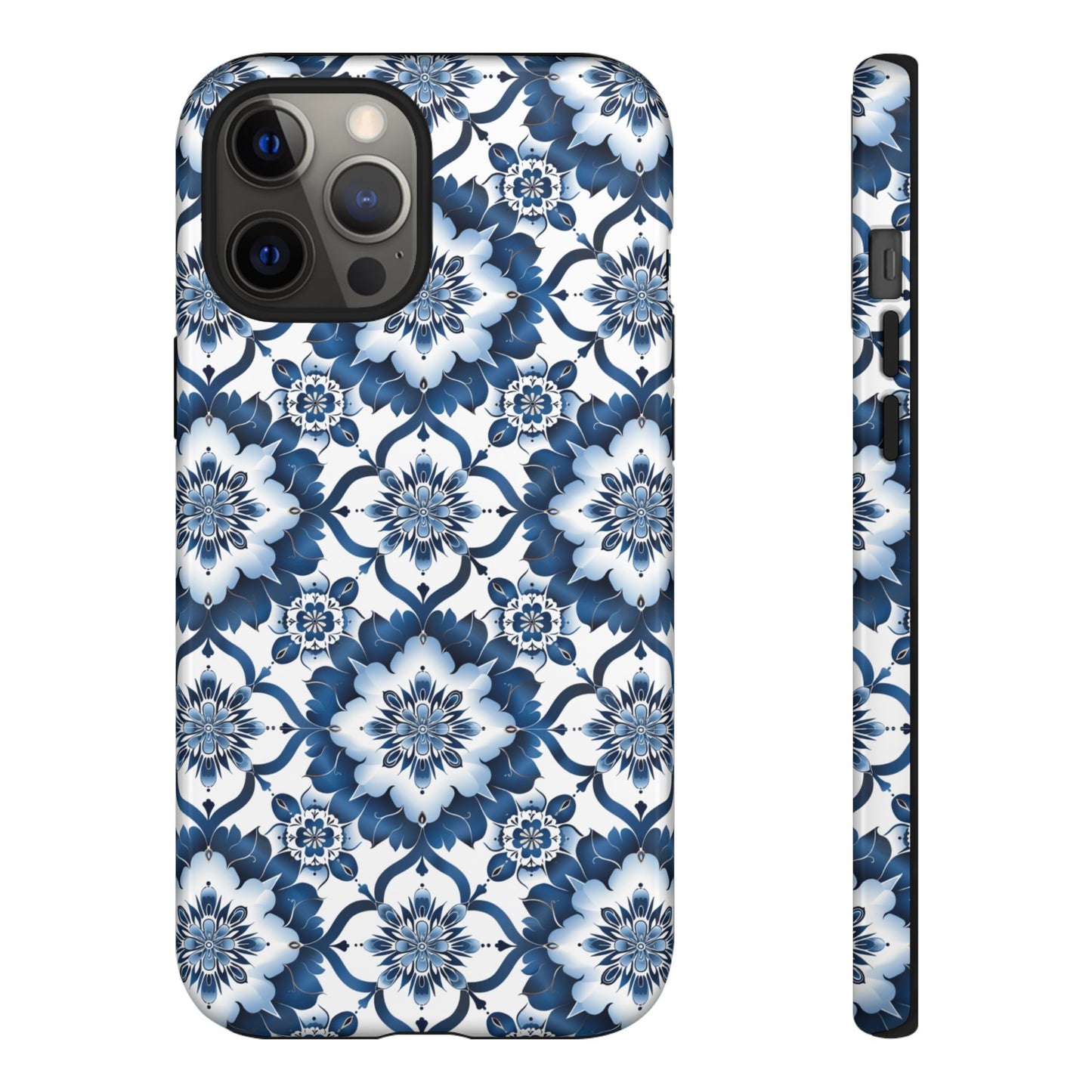 Blue on white Thai patterns Iphone