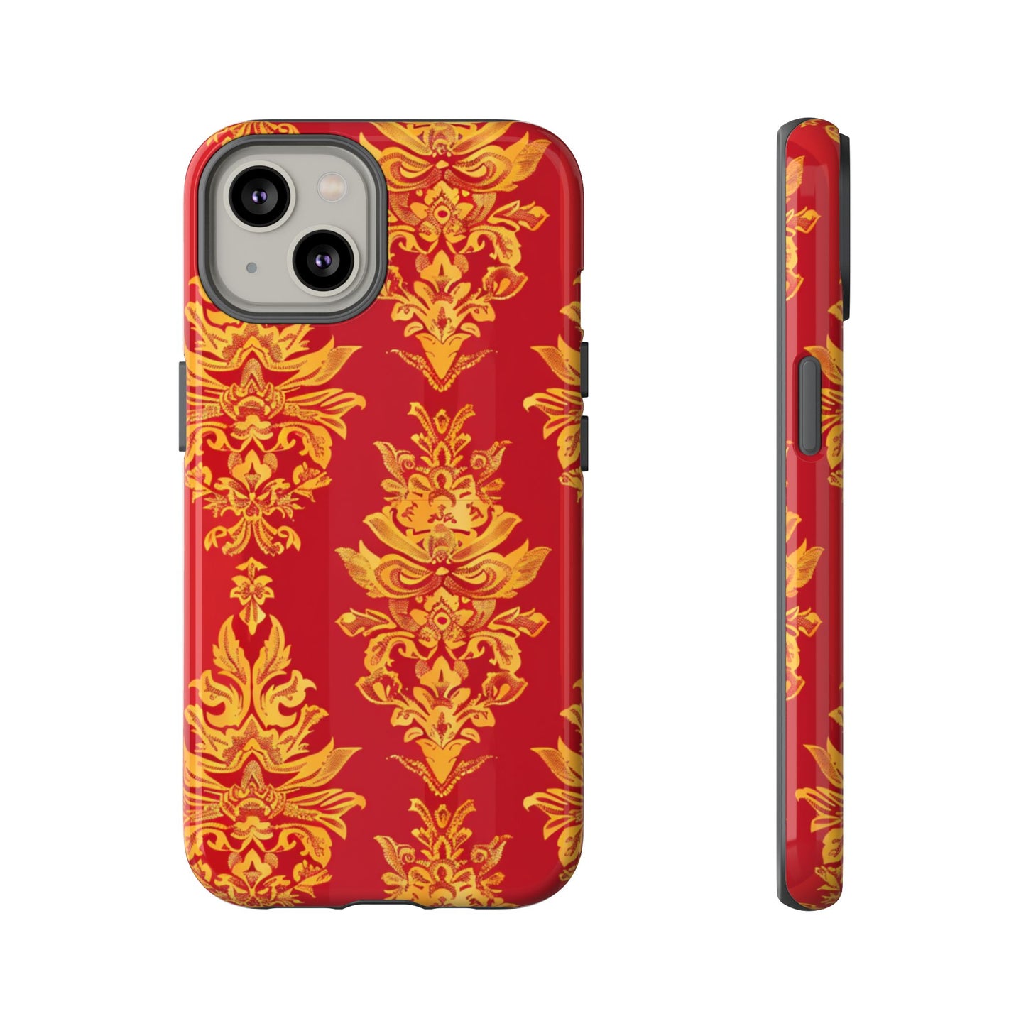 Gold on red Thailand traditional motif for Iphone