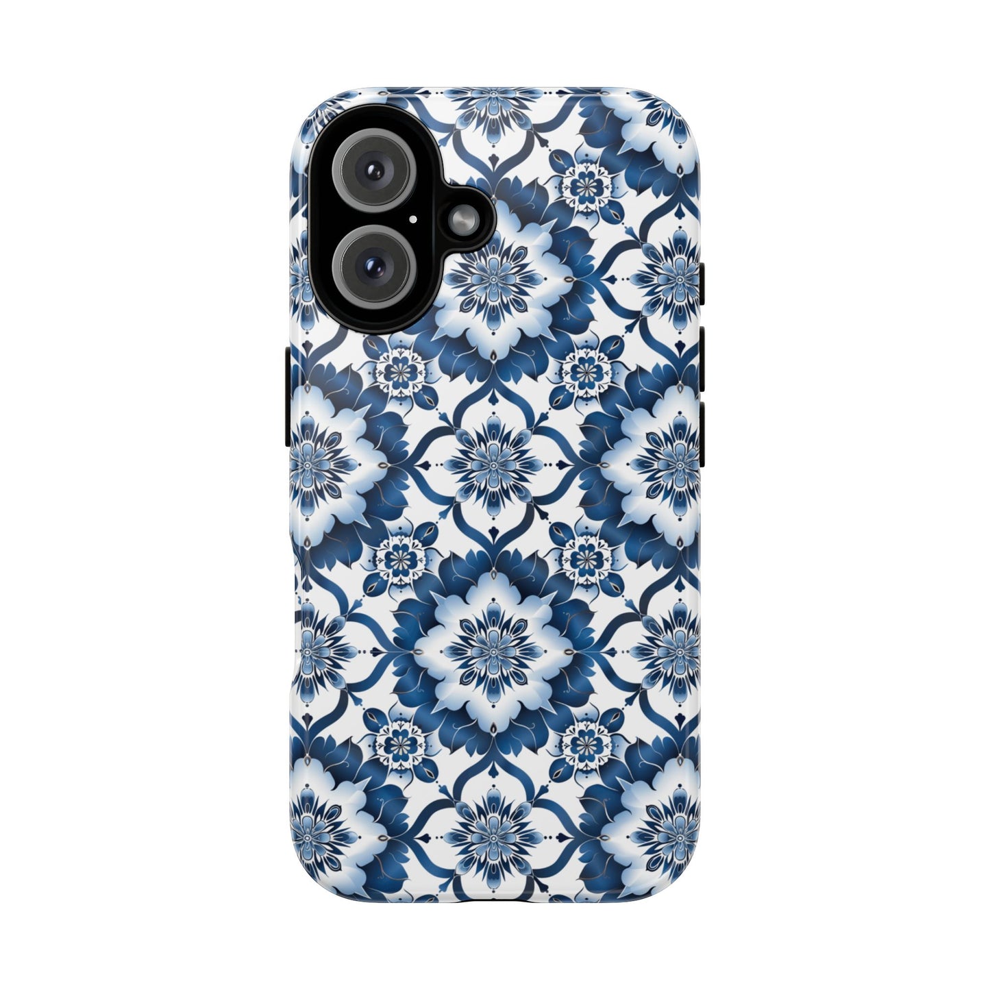 Blue on white Thai patterns Iphone