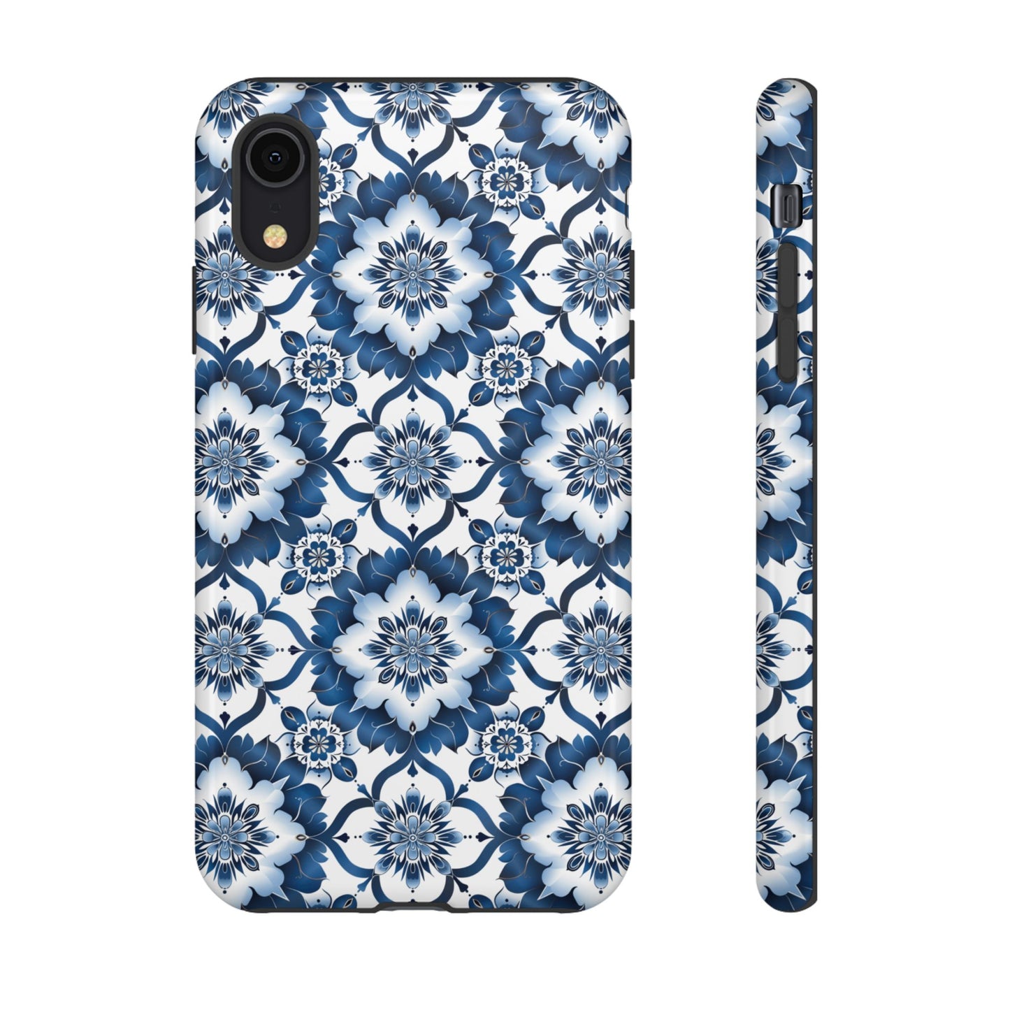 Blue on white Thai patterns Iphone