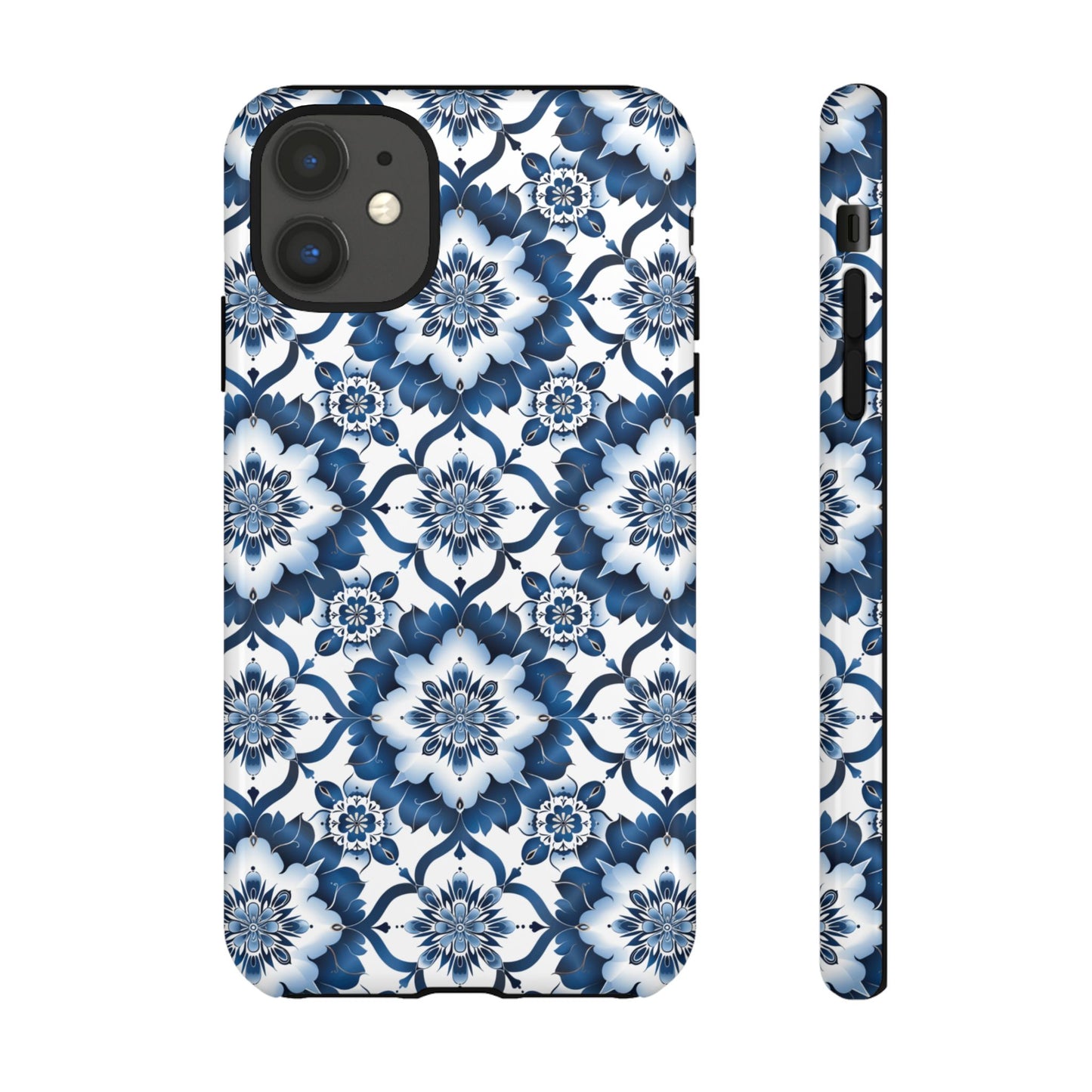 Blue on white Thai patterns Iphone