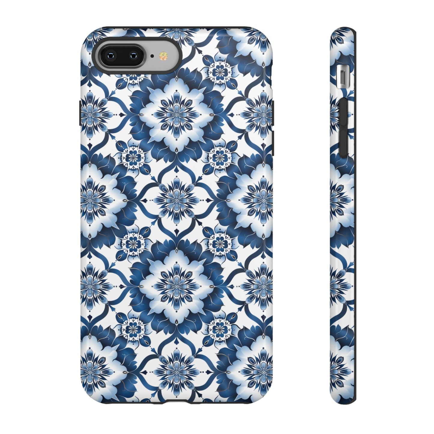 Blue on white Thai patterns Iphone