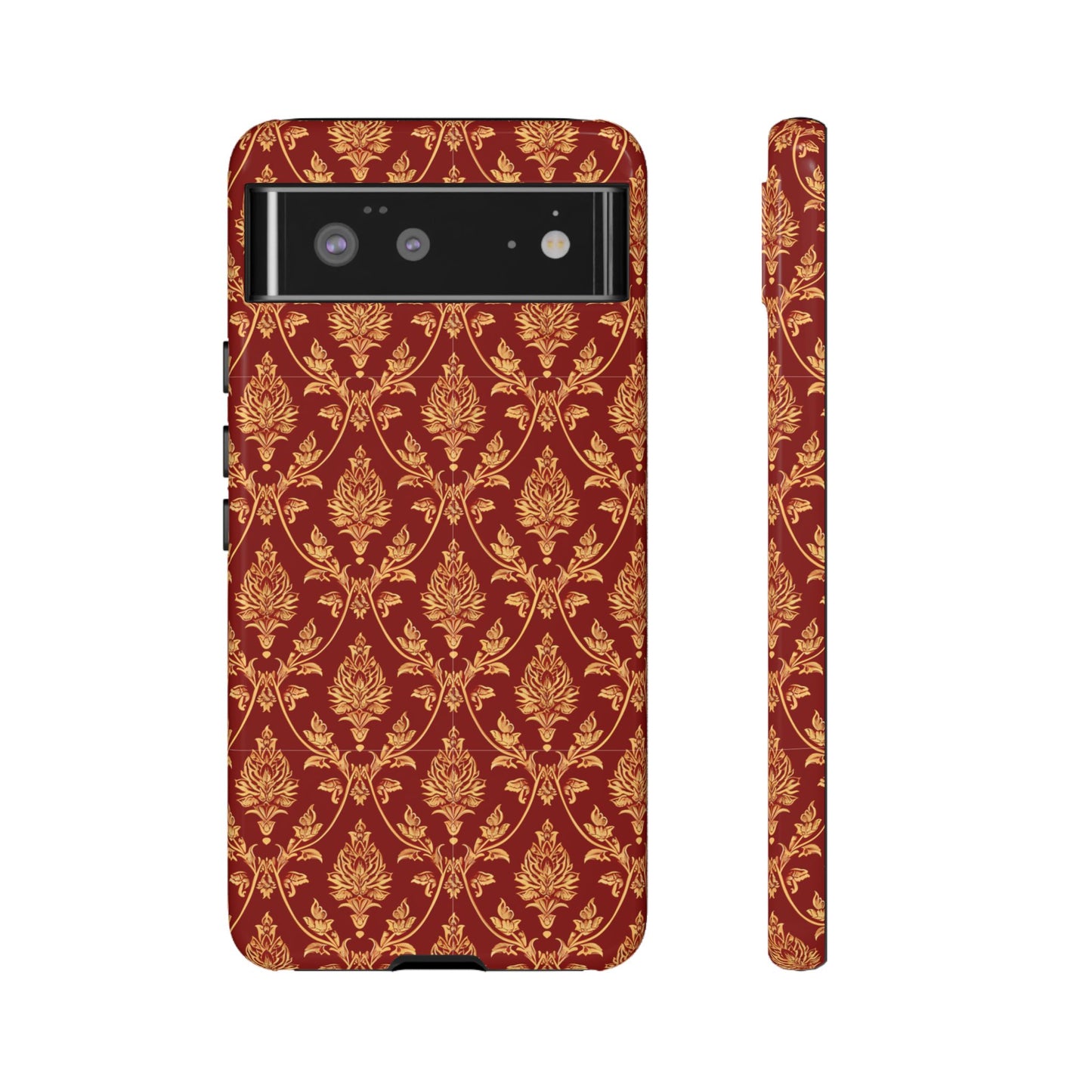 Thai traditional yellow on red patterns for Pixel