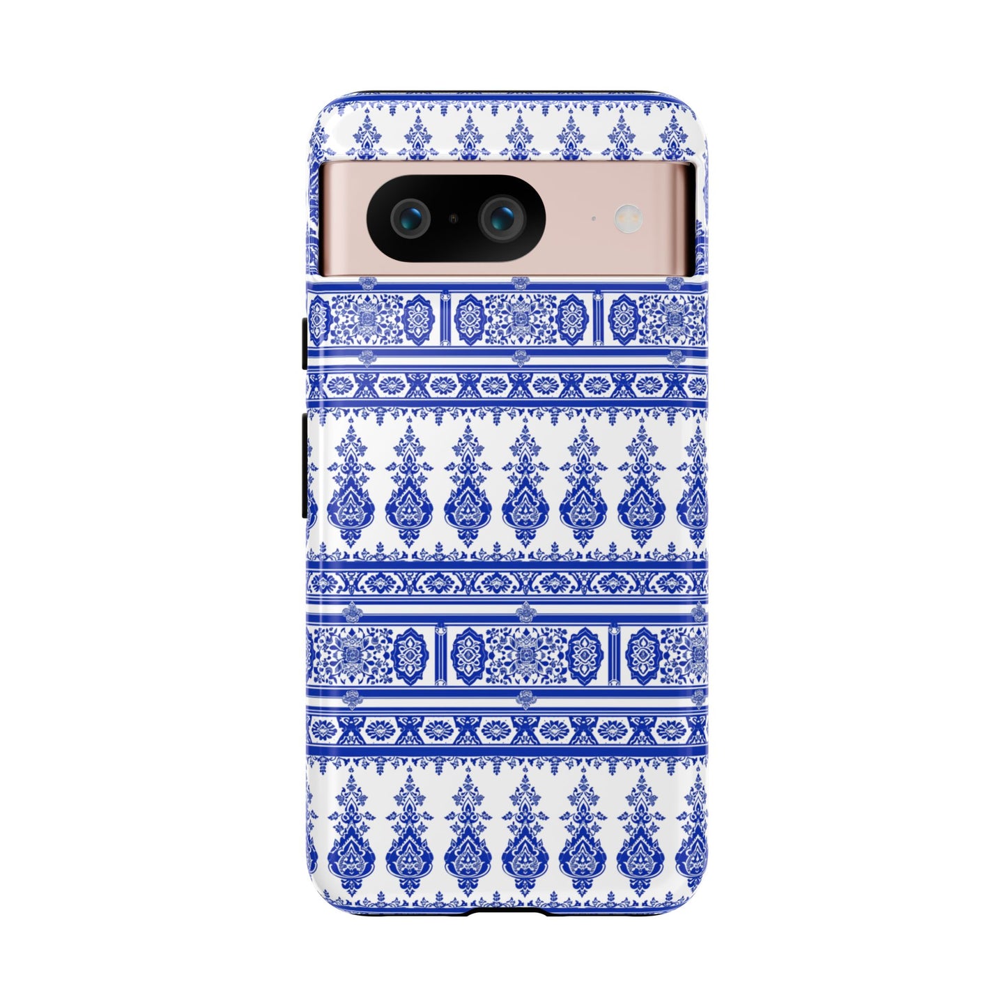 Thailand traditonal pattern Blue and white for Pixel