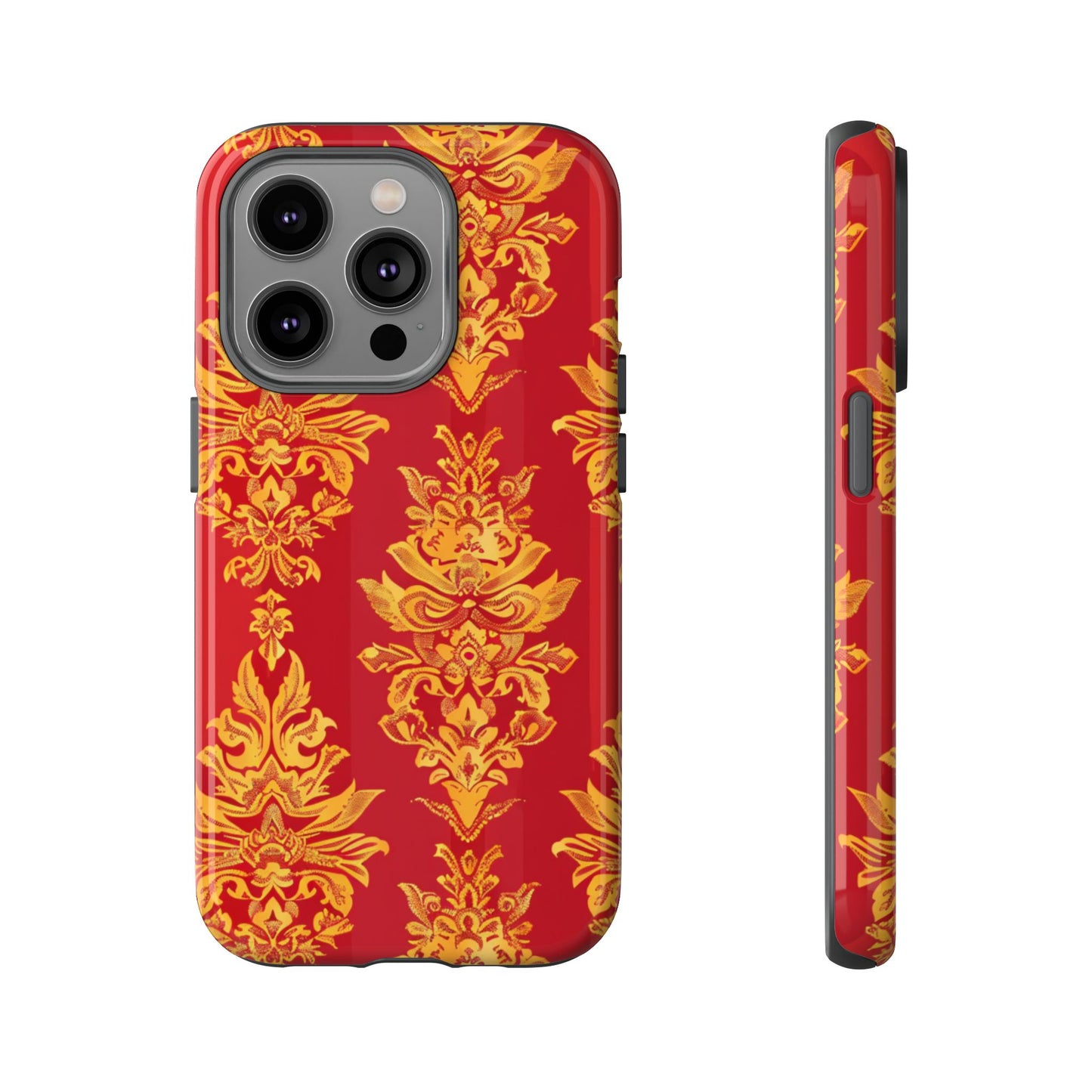 Gold on red Thailand traditional motif for Iphone