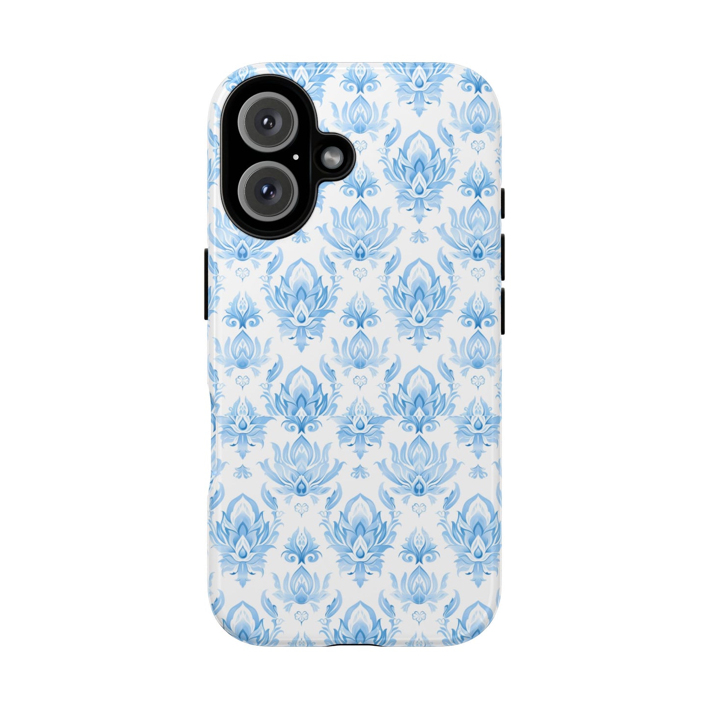 Traditional Thai motif Light blue on white for Iphone