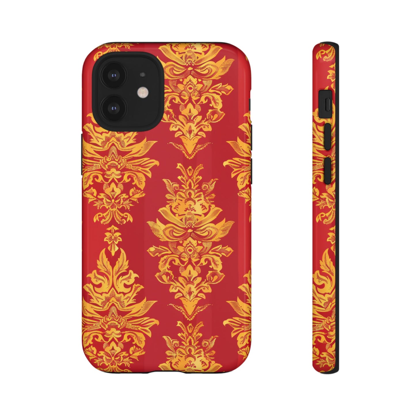 Gold on red Thailand traditional motif for Iphone