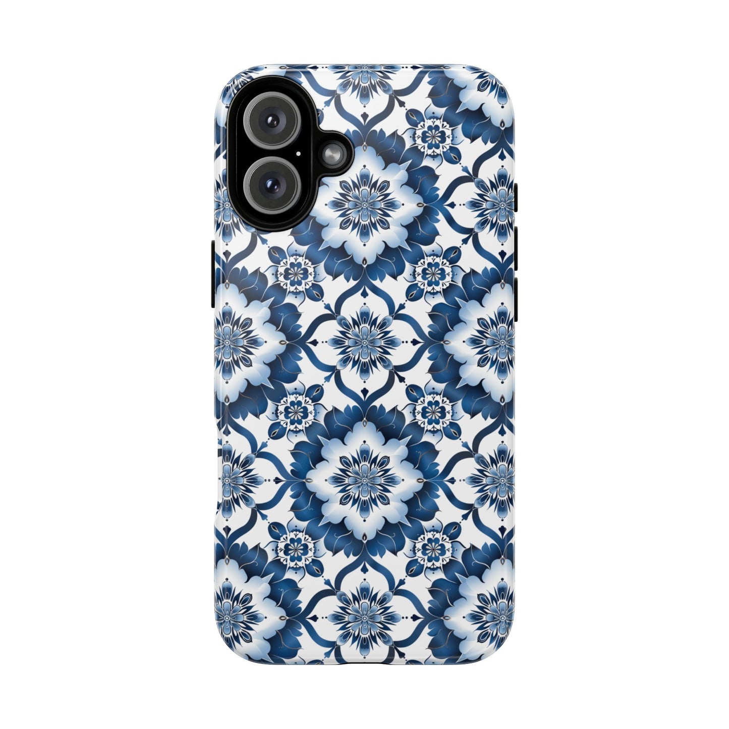 Blue on white Thai patterns Iphone