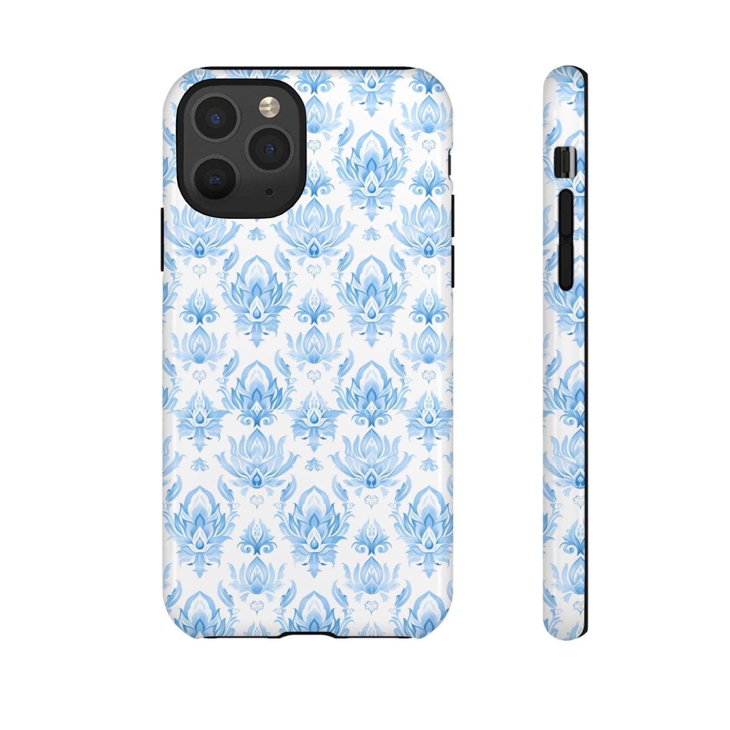 Traditional Thai motif Light blue on white for Iphone
