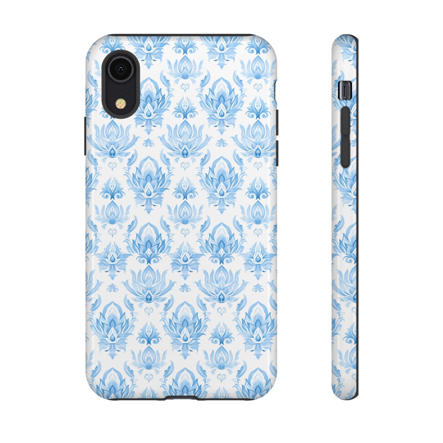 Traditional Thai motif Light blue on white for Iphone