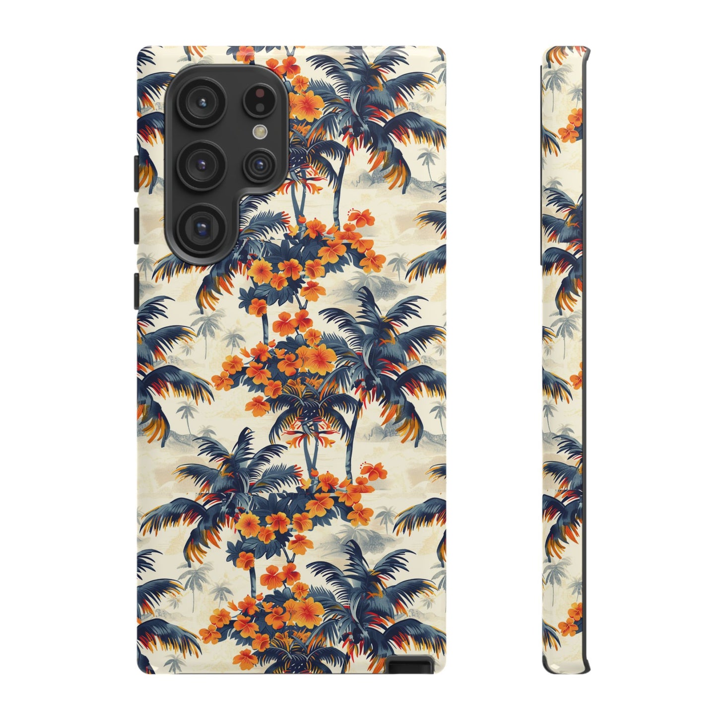 Thai colorful palm and flower Galaxy