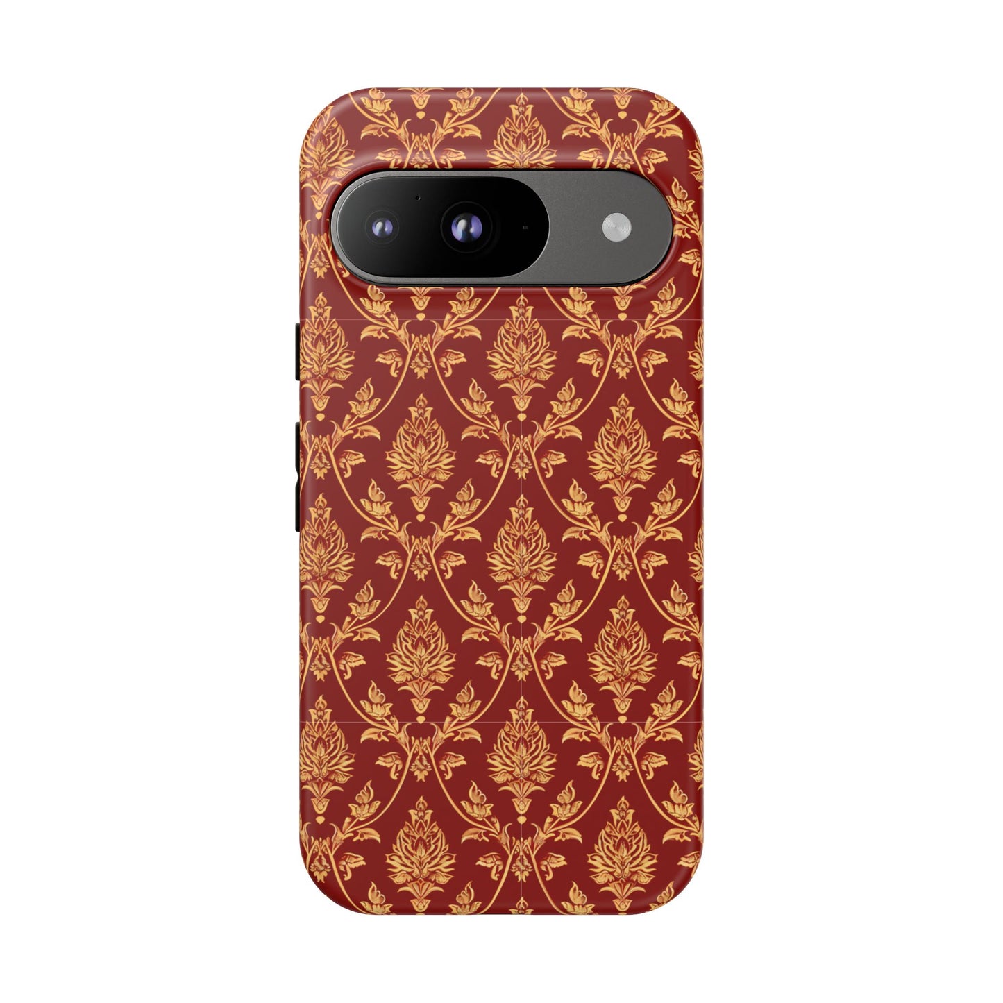 Thai traditional yellow on red patterns for Pixel