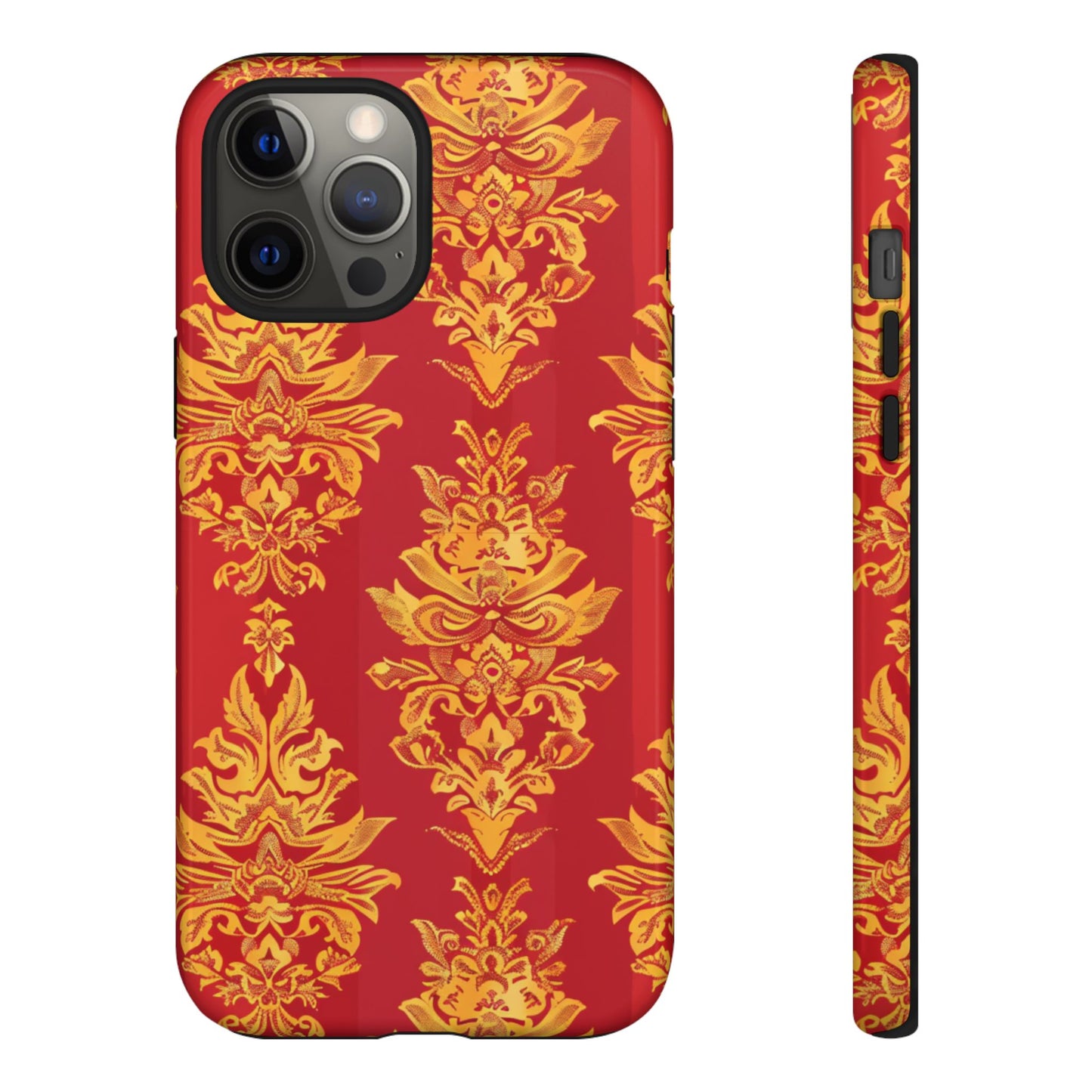 Gold on red Thailand traditional motif for Iphone