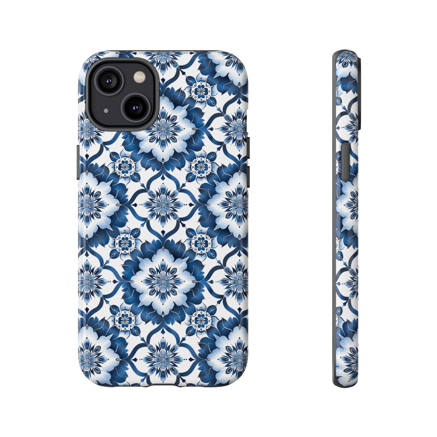 Blue on white Thai patterns Iphone