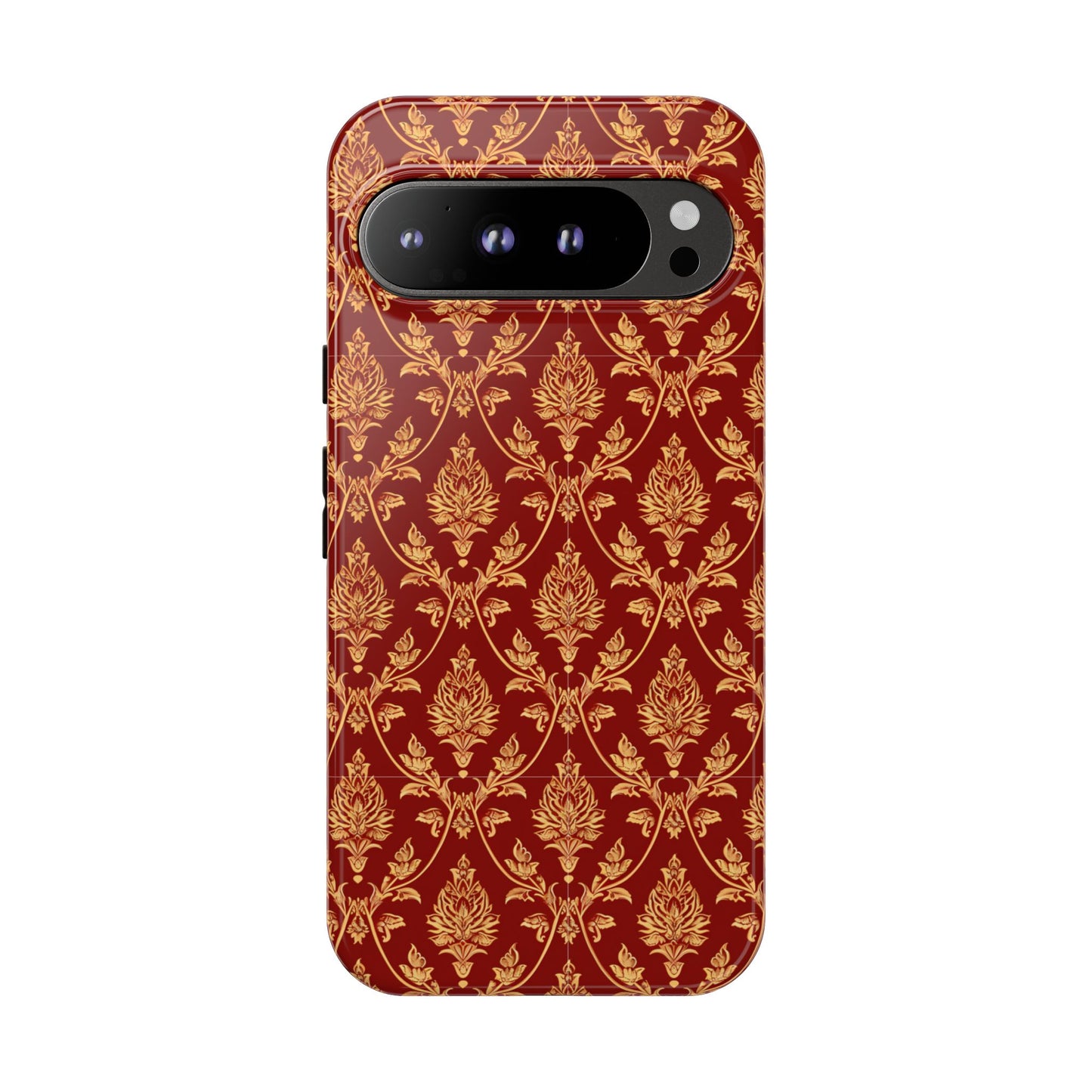Thai traditional yellow on red patterns for Pixel