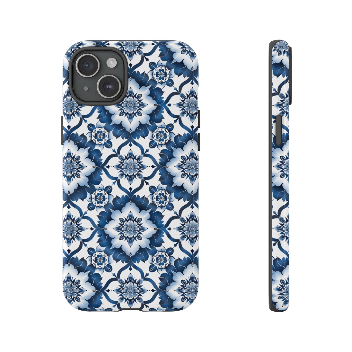 Blue on white Thai patterns Iphone