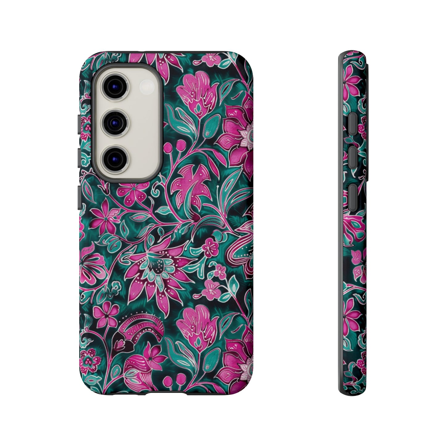 Pink flower on dark background for Galaxy