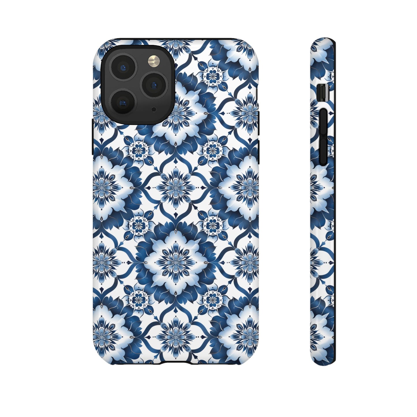 Blue on white Thai patterns Iphone