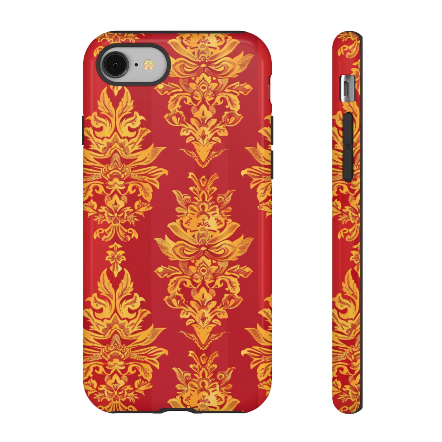 Gold on red Thailand traditional motif for Iphone