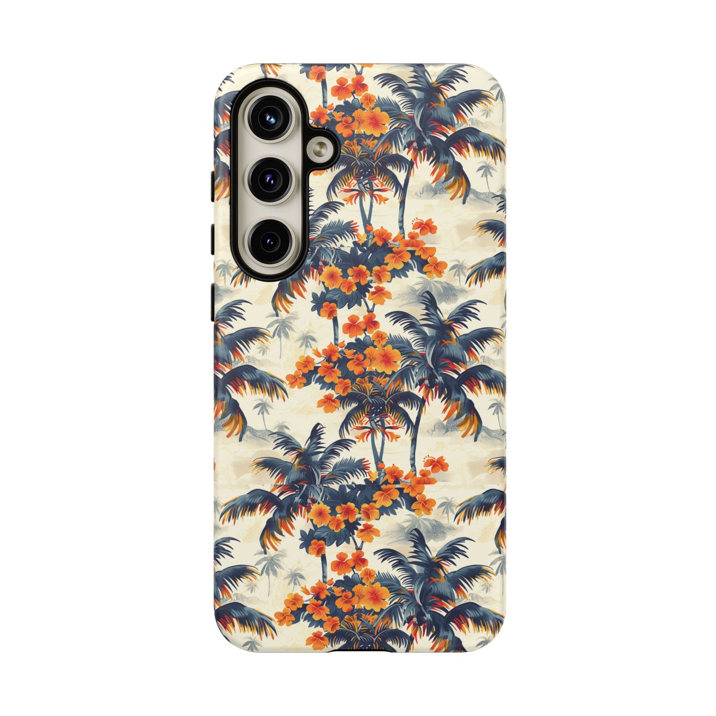 Thai colorful palm and flower Galaxy
