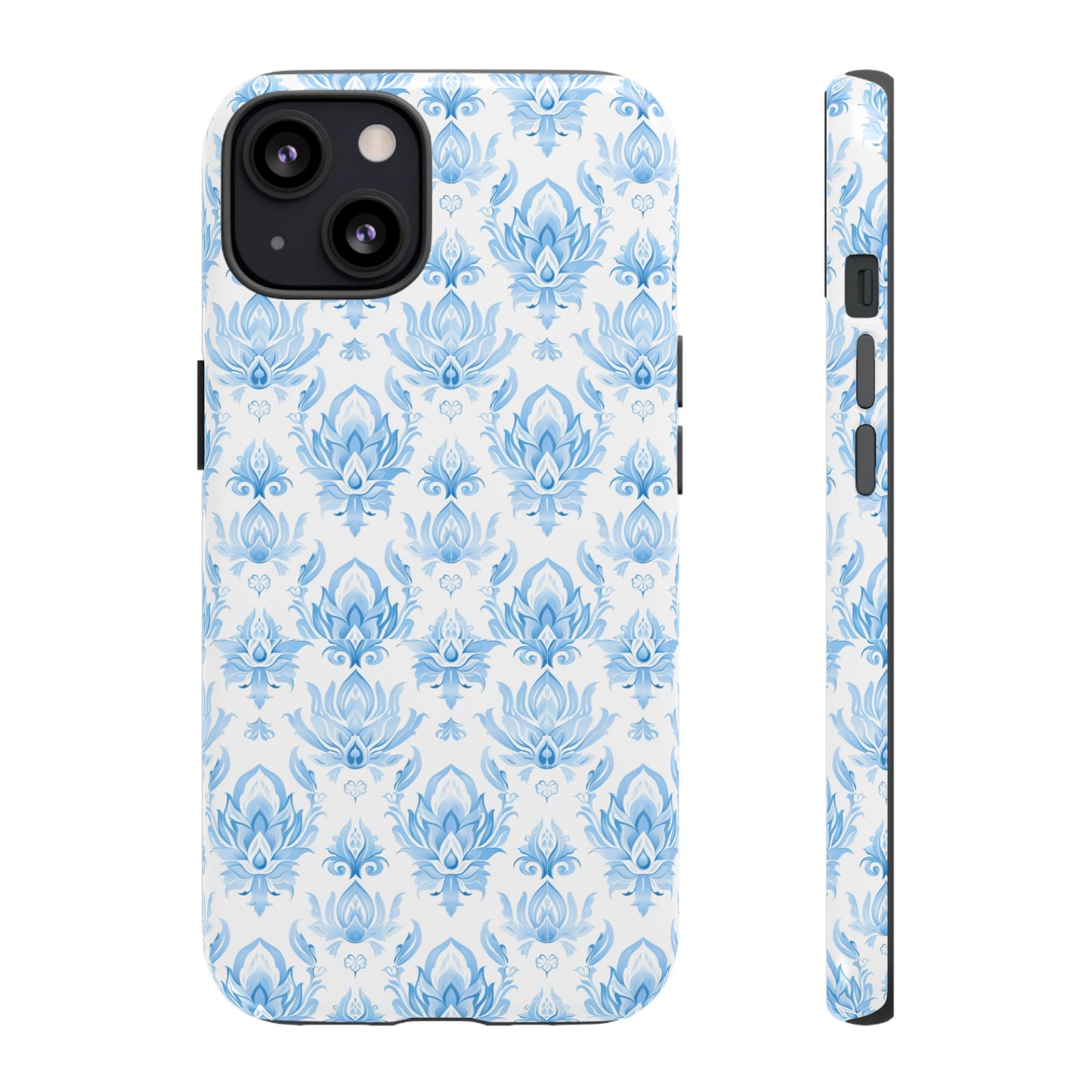 Traditional Thai motif Light blue on white for Iphone