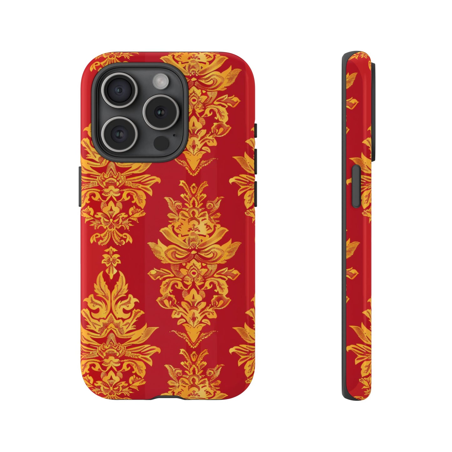 Gold on red Thailand traditional motif for Iphone
