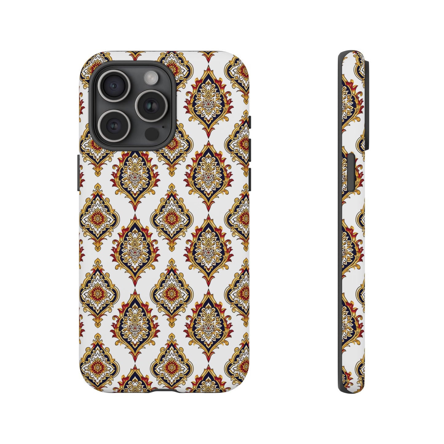 Traditonal green on white motif IPhone