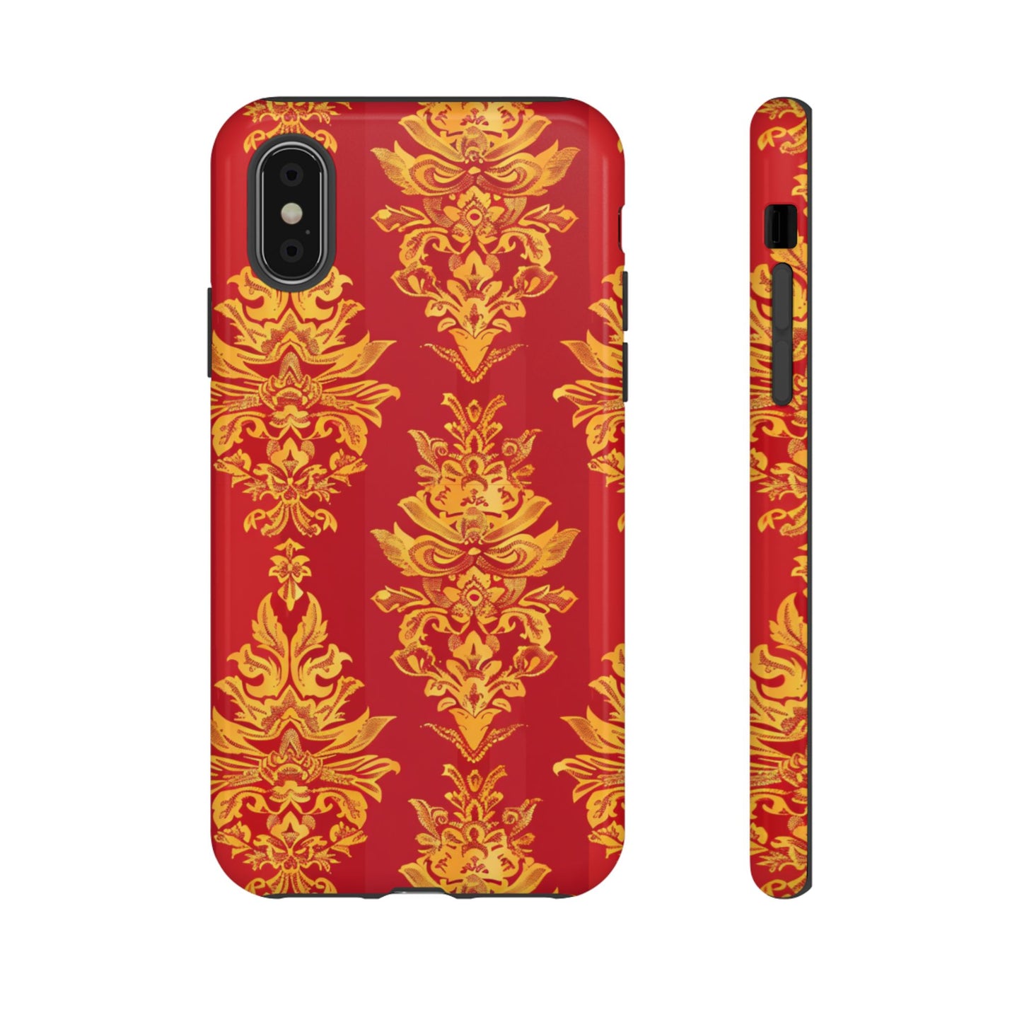 Gold on red Thailand traditional motif for Iphone