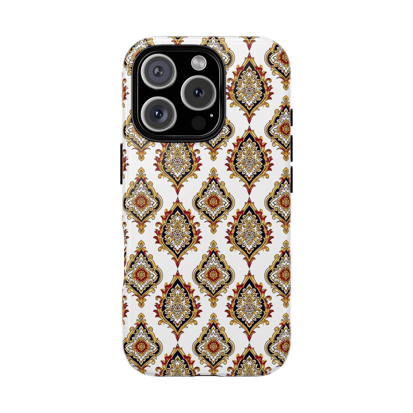 Traditonal green on white motif IPhone
