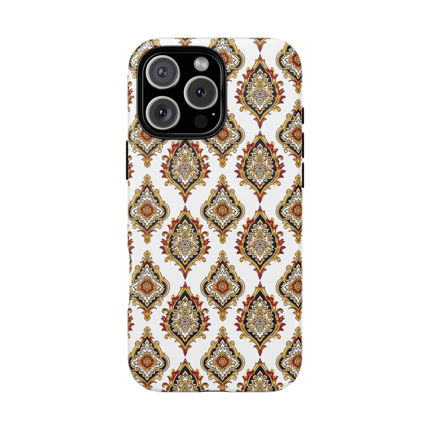 Traditonal green on white motif IPhone
