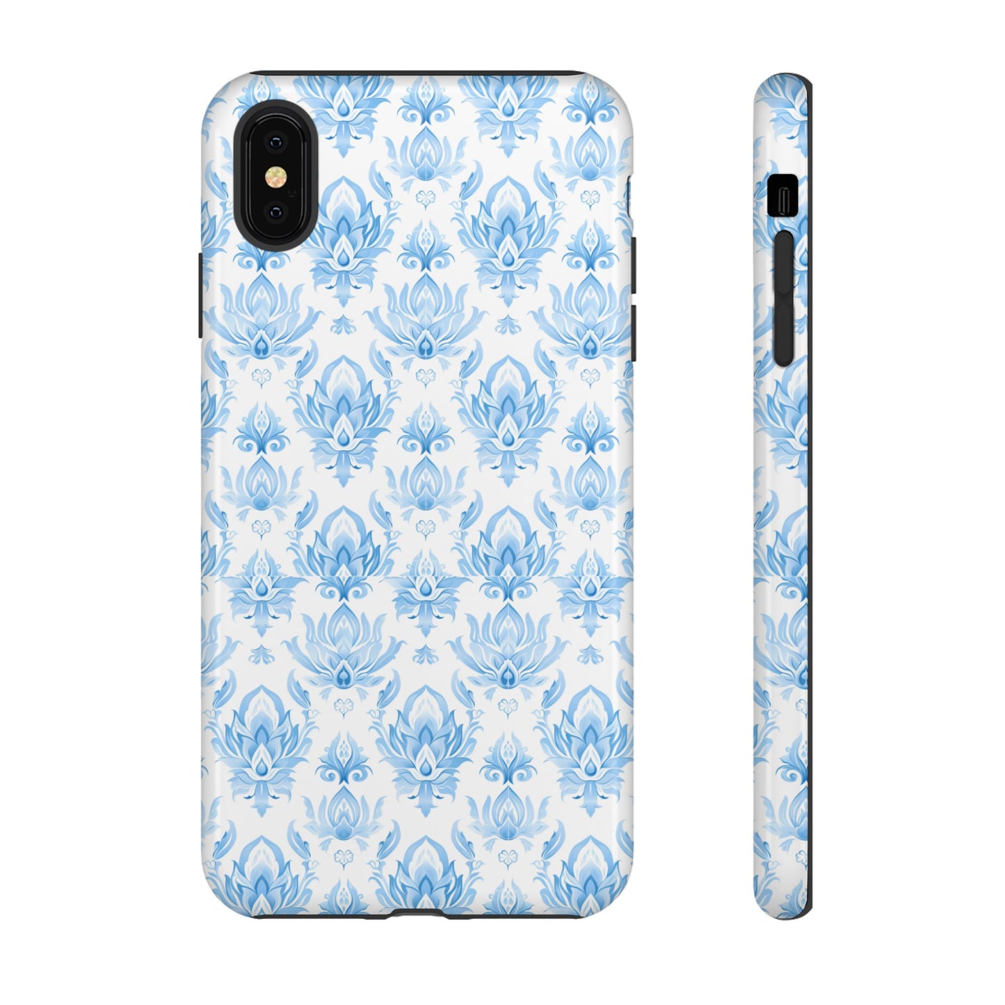 Traditional Thai motif Light blue on white for Iphone