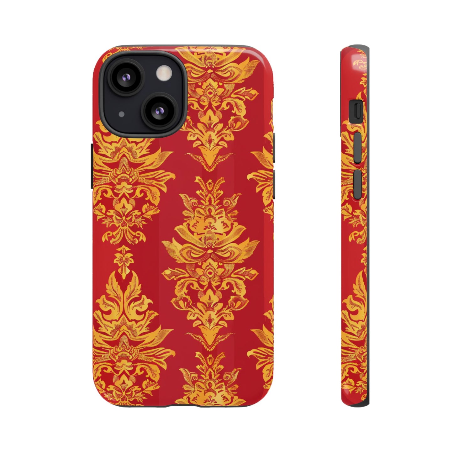Gold on red Thailand traditional motif for Iphone